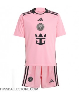 Günstige Inter Miami Heimtrikotsatz Kinder 2024-25 Kurzarm (+ Kurze Hosen)
